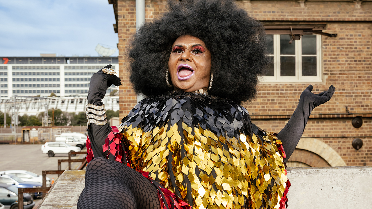 Nana Miss Koori outside Carriageworks.